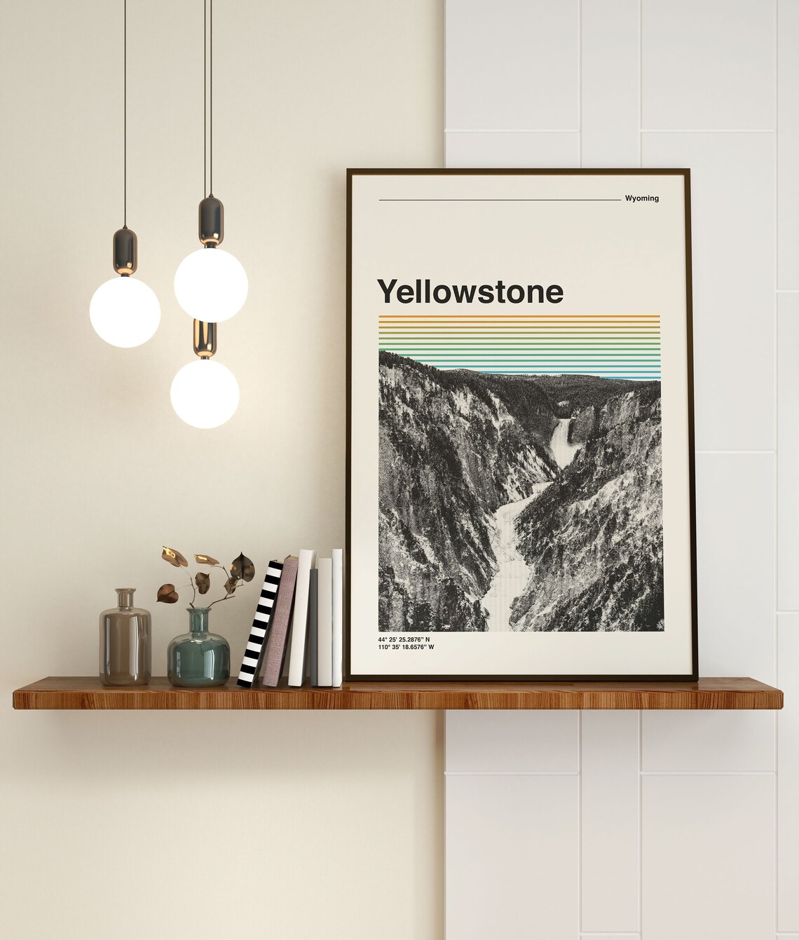 Yellowstone National Park Retro Mid-Century Travel Poster - Image 3