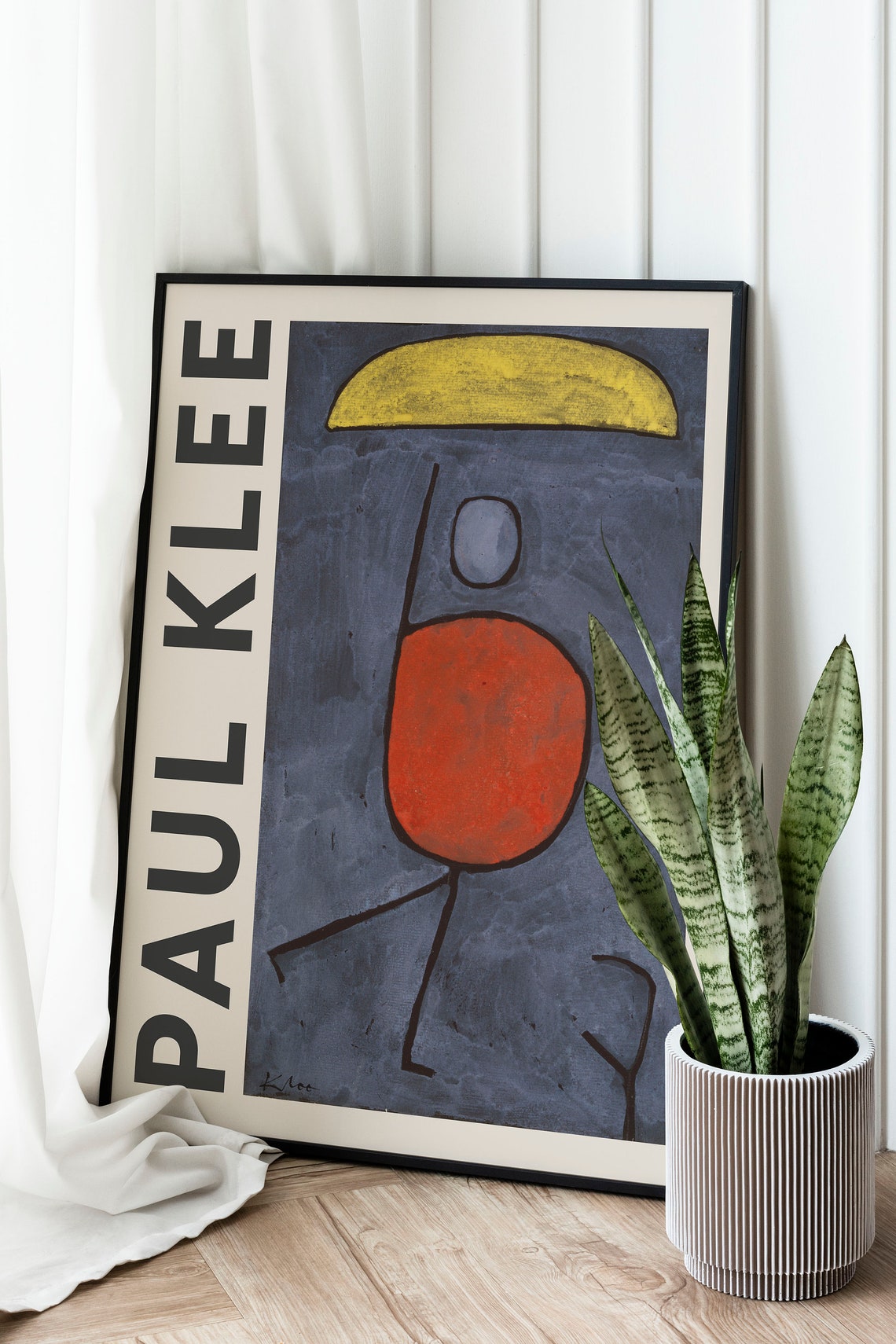 Paul Klee Mit dem Sonnenschirm With the Parasol Figure Poster - Image 2
