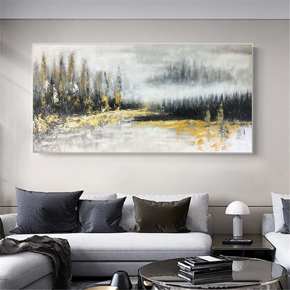 Original Texture Abstract Painting, Living Room Art Print - Image 2