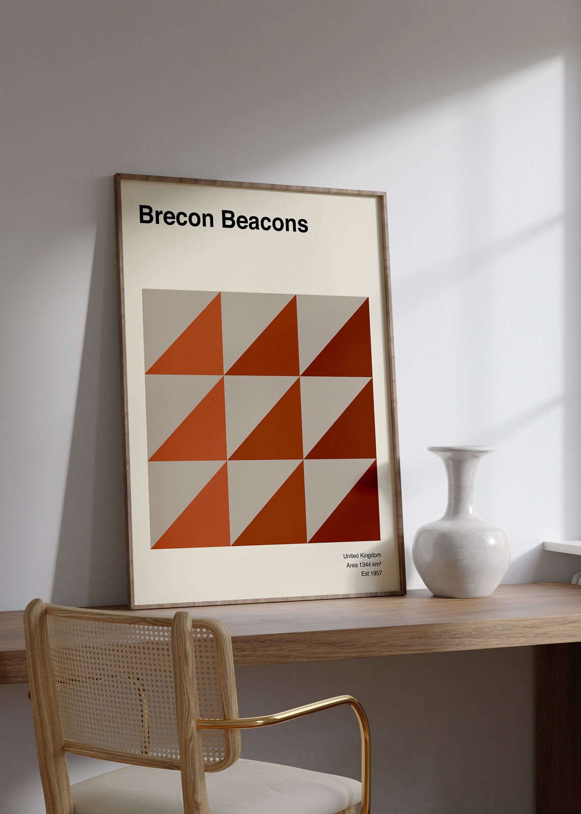 Brecon Beacons Wales Mid Century Travel Poster - Image 2