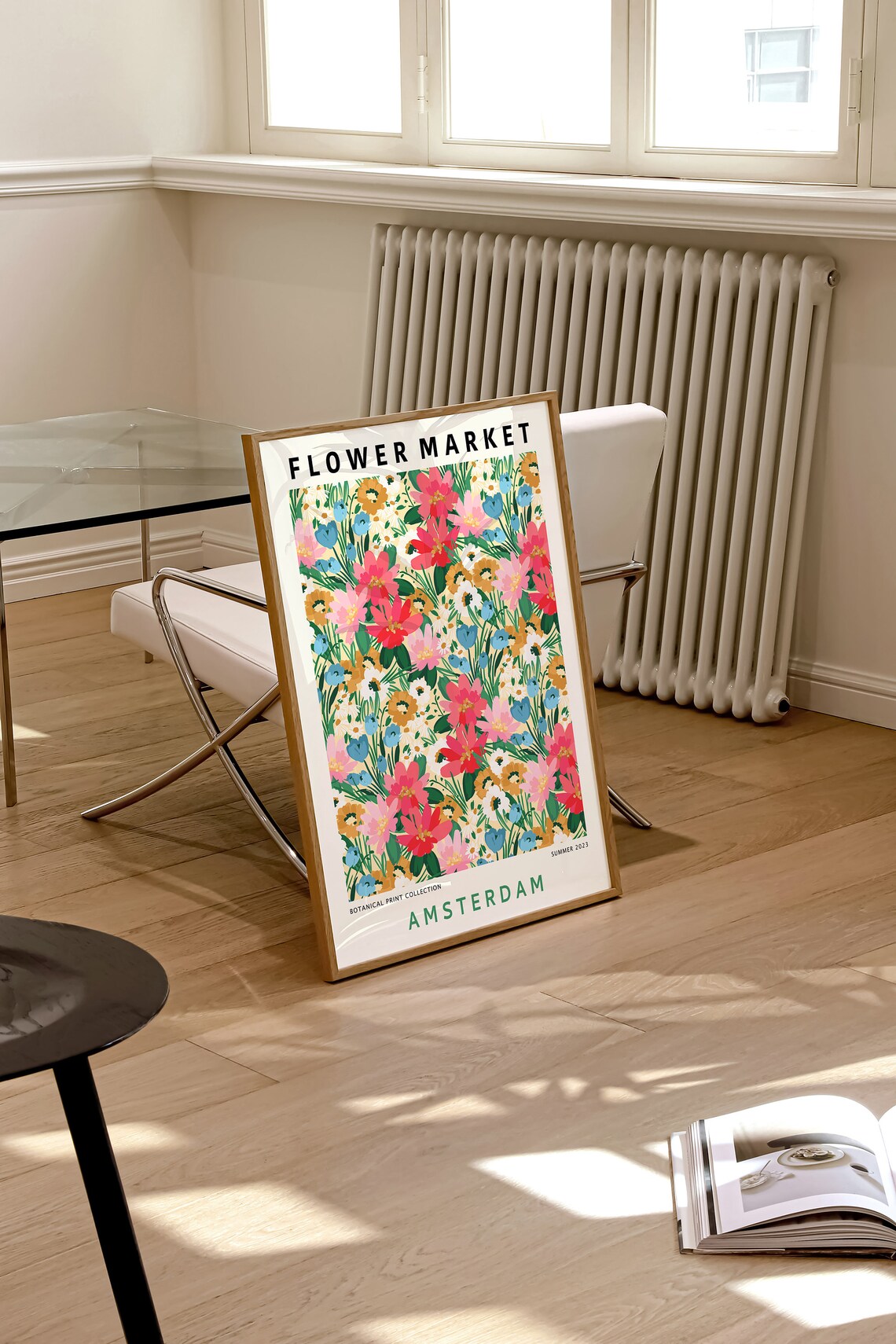 Amsterdam Flower Market Summer 2023 Colorful Botanical Poster - Image 3