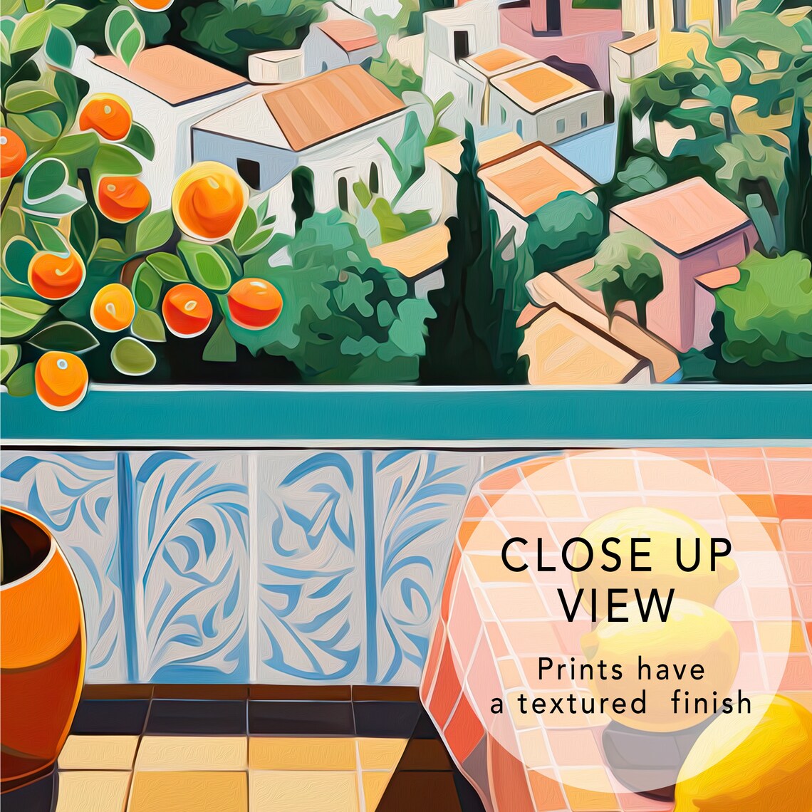 Positano Italy Travel Poster, Amalfi Coast Art Print - Image 3