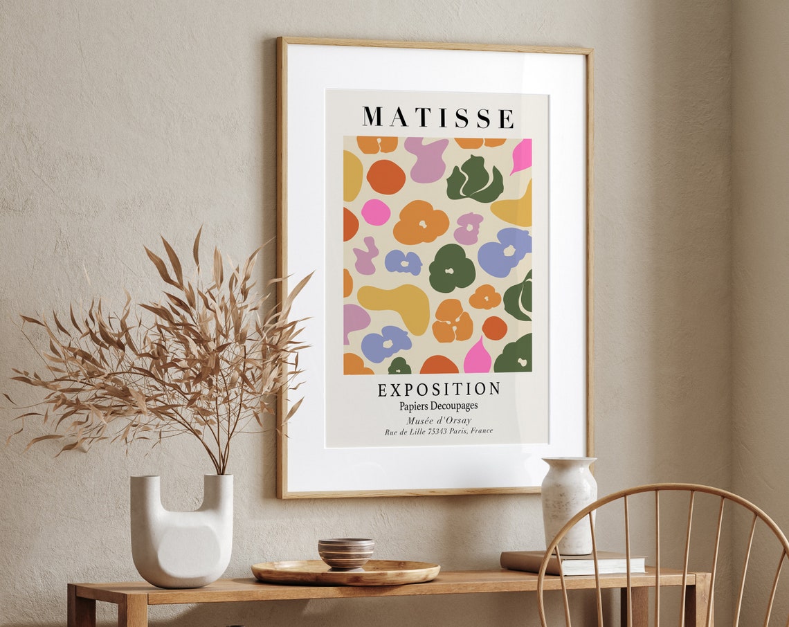 Matisse Exposition Papiers Découpés Musée d'Orsay Abstract Poster - Image 2