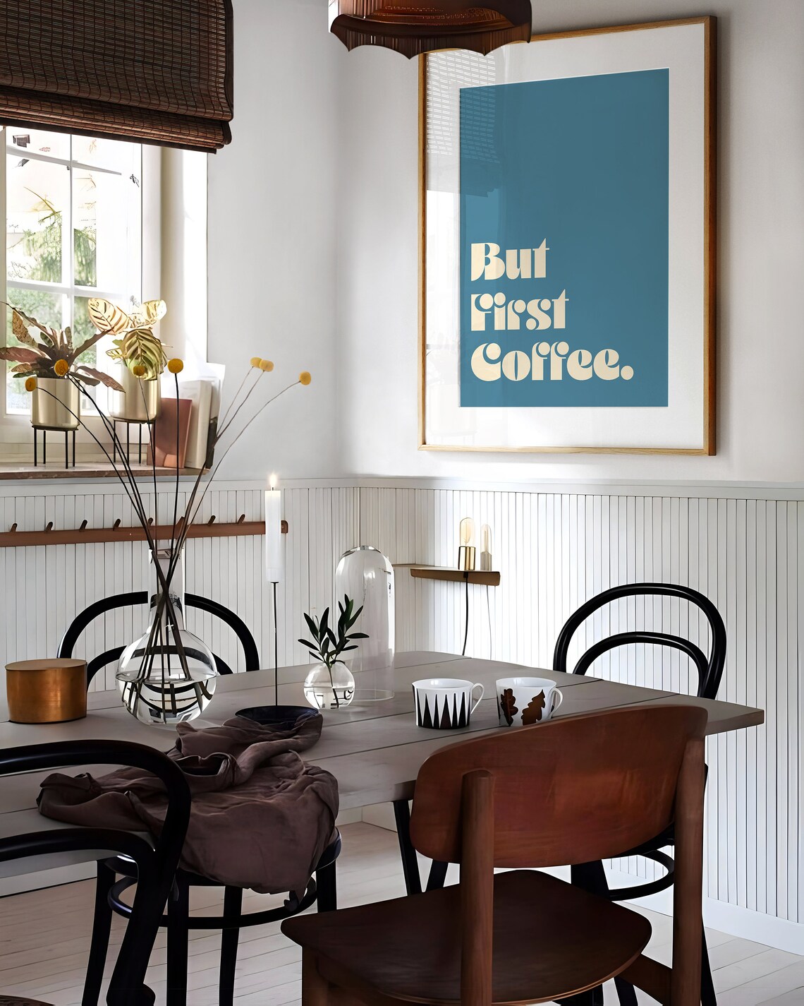 But First Coffee Minimalist Kitchen Art Print - Image 2