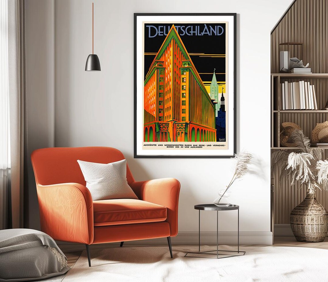 Deutschland Das Chilehaus In Hamburg Germany Travel Poster - Image 2
