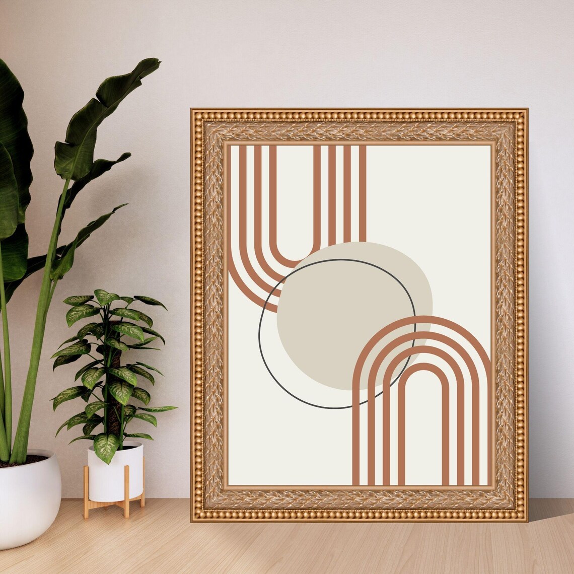 Boho Abstract Shapes, Minimalist Geometric Design - Image 4