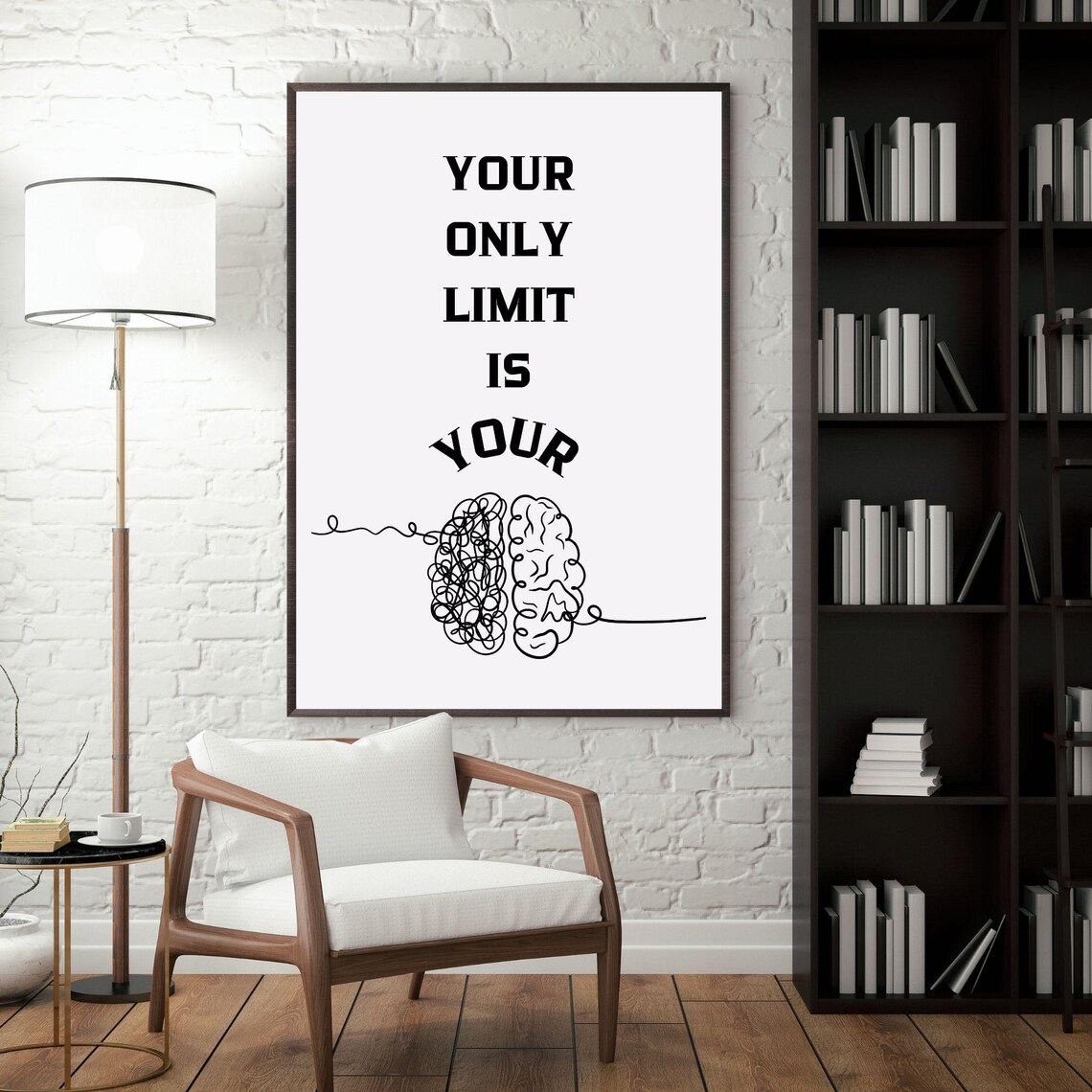 Empower Your Space, Minimalist Motivational Art Print