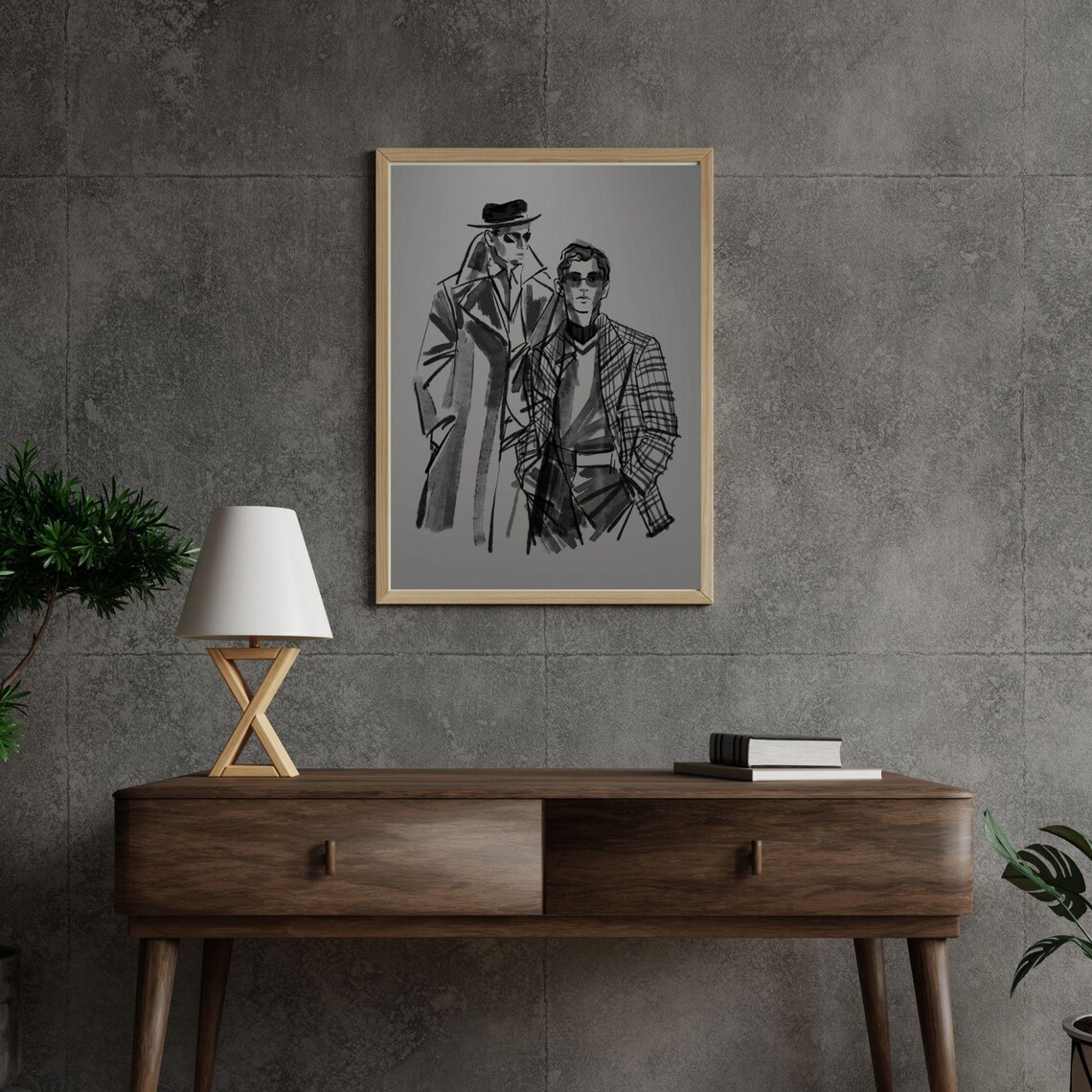 Sophisticated Masculinity Modern Wall Art - Image 6