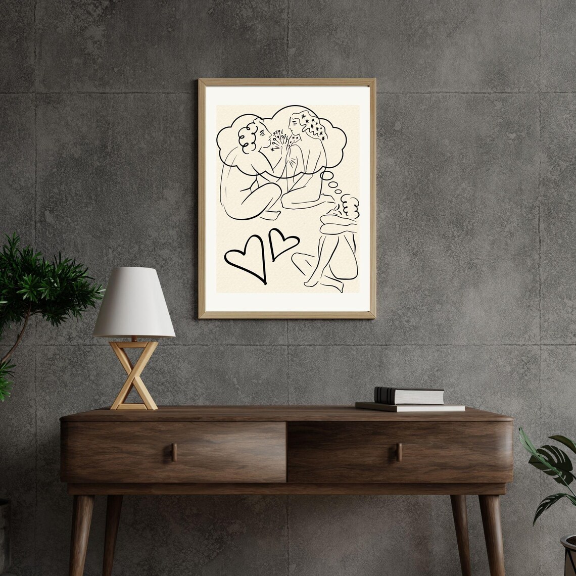 Matisse Inspired Romantic Memory Art Print - Image 6