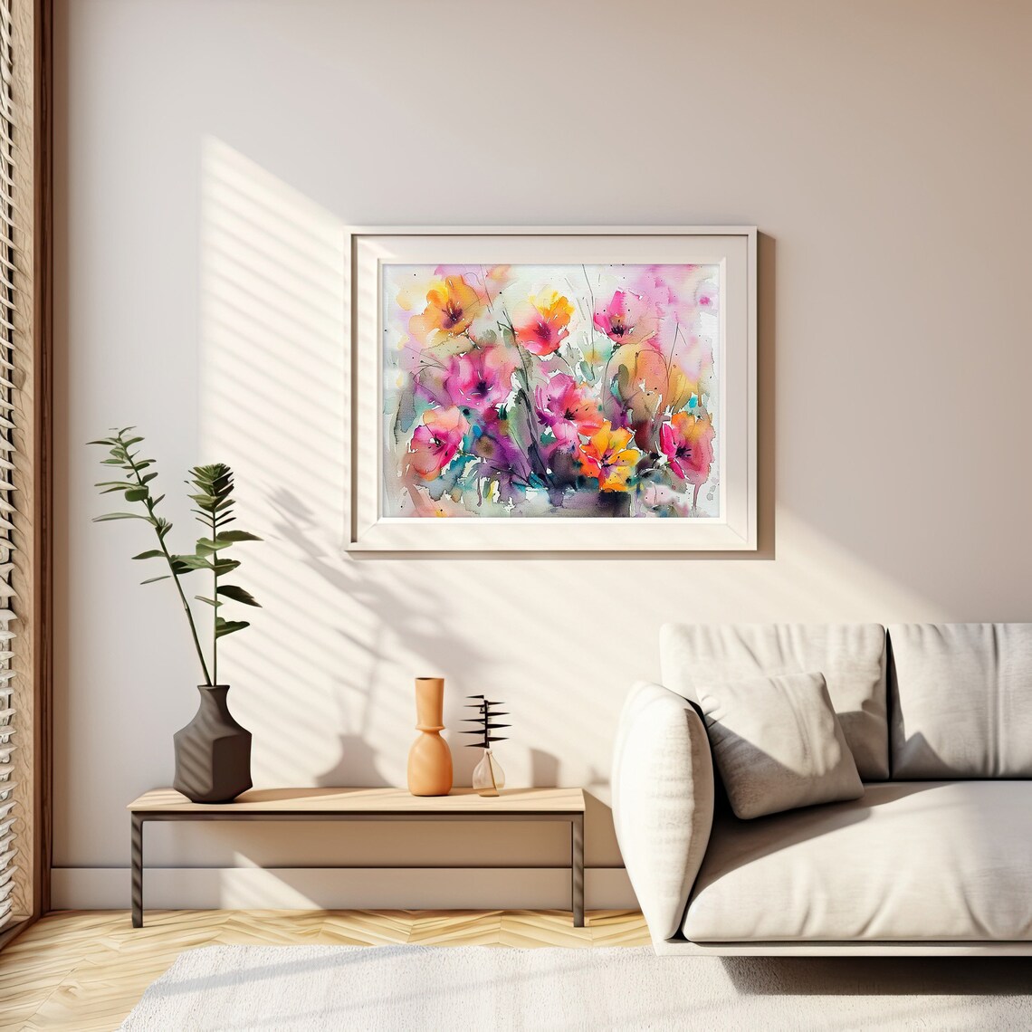 Pansy Flowers Watercolor Botanical Art Print - Image 2