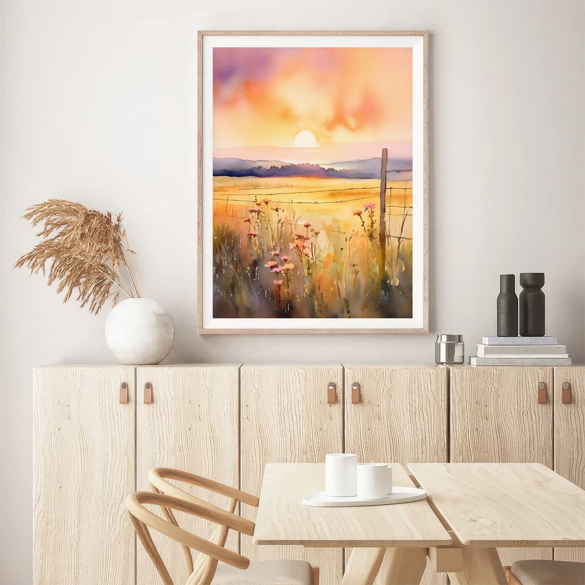 Teton Valley Watercolor Art Print, Idaho Landscape - Image 5