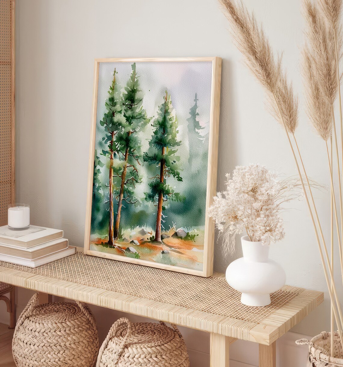 Angeles National Forest Watercolor Art Print, California - Image 4