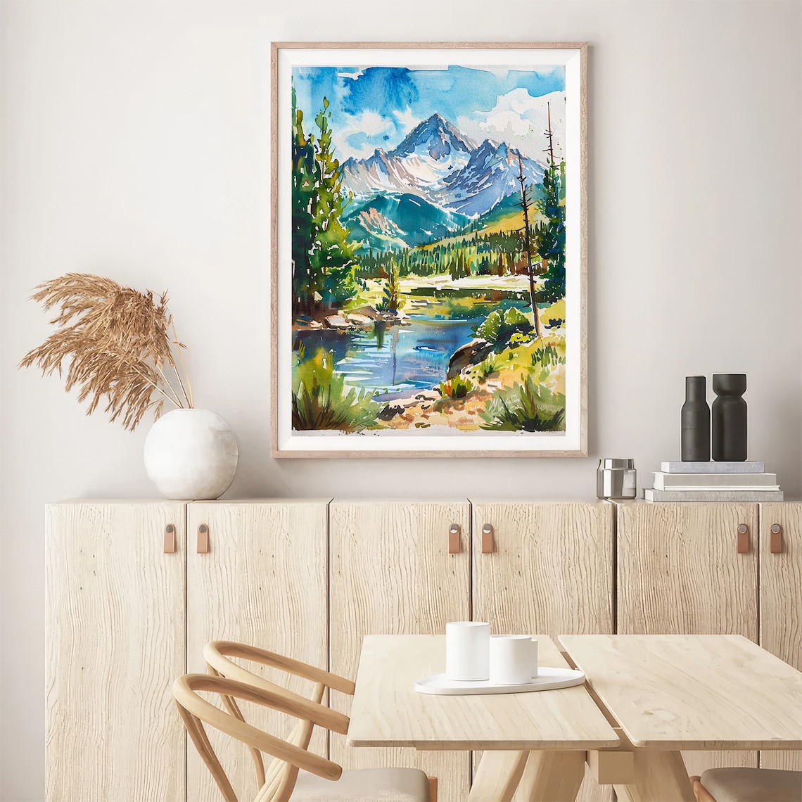 Rocky Mountains Forest Watercolor Art Print, Colorado - Image 5