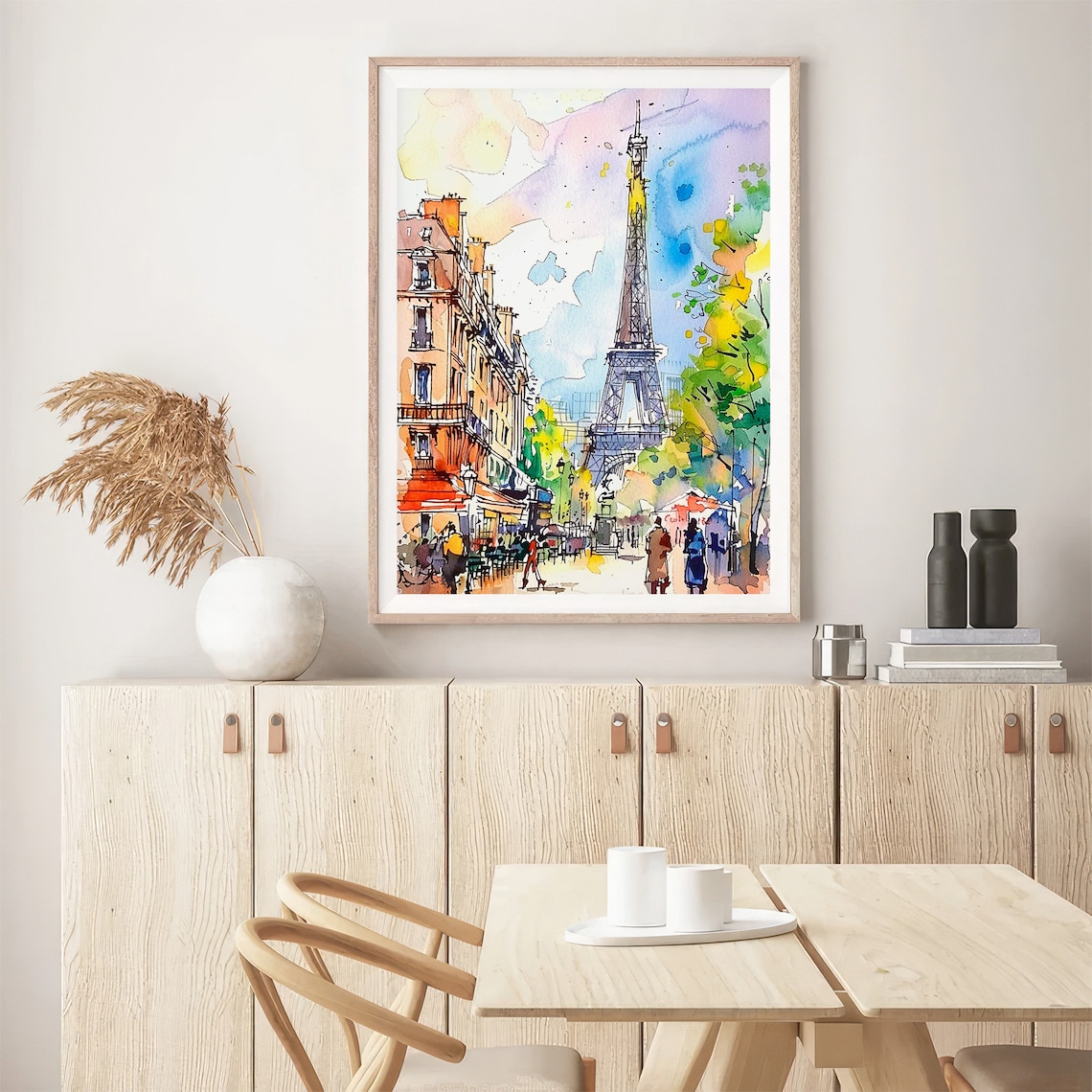 Paris Watercolor Travel Art Poster - Image 5