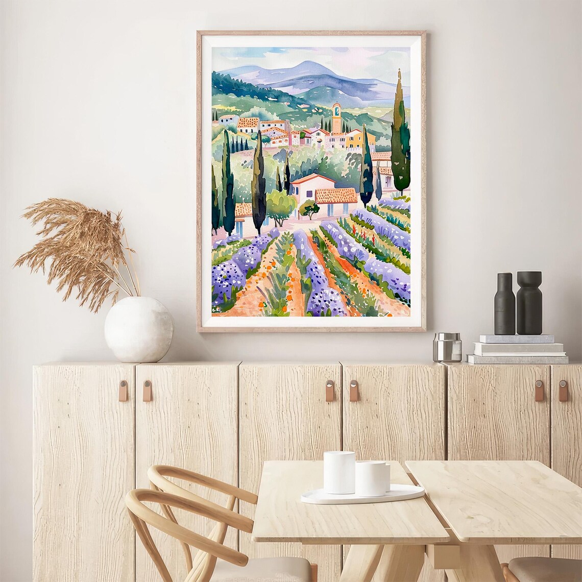 Provence Countryside Watercolor Art Print - Image 5