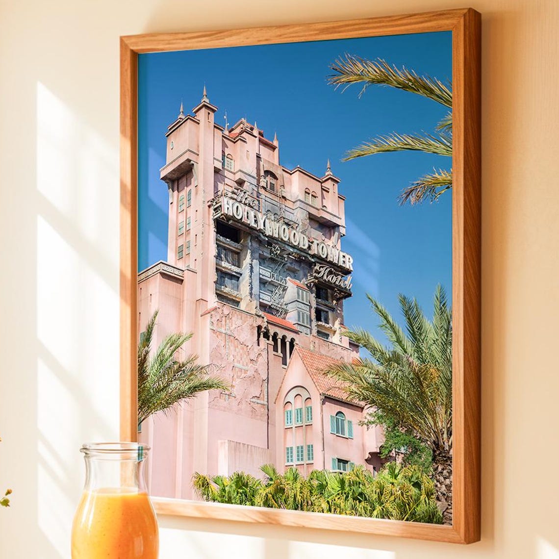 The Hollywood Tower Hotel Disney Landmark Thrill Ride Photo Poster
