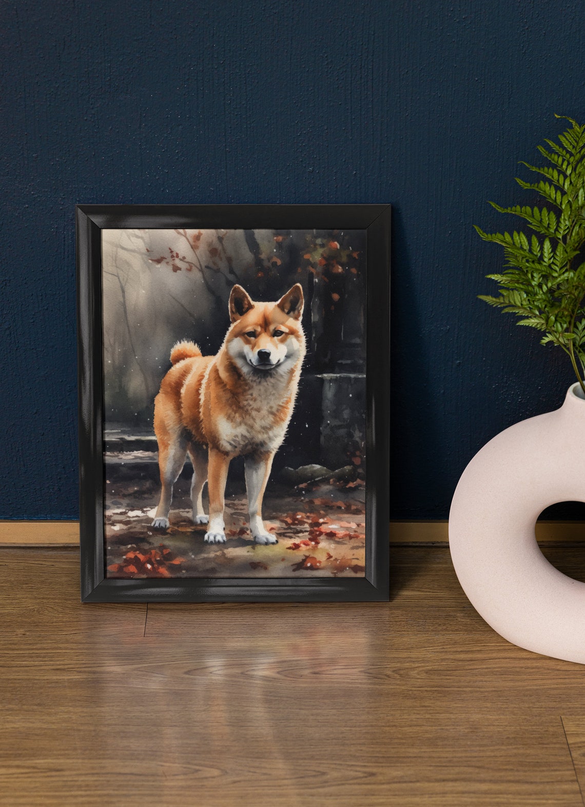 Shiba Inu Dog Art Print Dog Wall Art Animal Art Print Animal Art Poster Dog Lover Gift Colorful Animal Wall Art Cool Dog Art