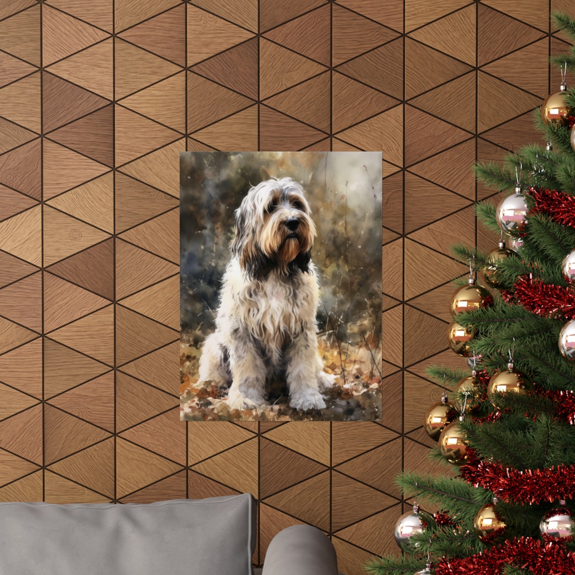Petit Basset Griffon Vendeen Dog Art Print Dog Wall Art Animal Art Print Animal Art Poster Dog Lover Gift Colorful Animal Wall Art - Image 3