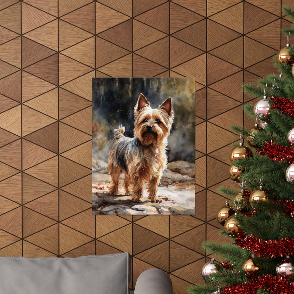 Silky Terrier Dog Art Print Dog Wall Art Animal Art Print Animal Art Poster Dog Lover Gift Colorful Animal Wall Art Cool Dog Art - Image 3