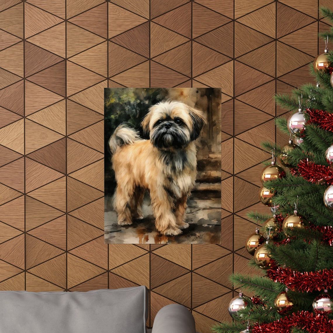 Lhasa Apso Dog Art Print Dog Wall Art Animal Art Print Animal Art Poster Dog Lover Gift Colorful Animal Wall Art Cool Dog Art - Image 3