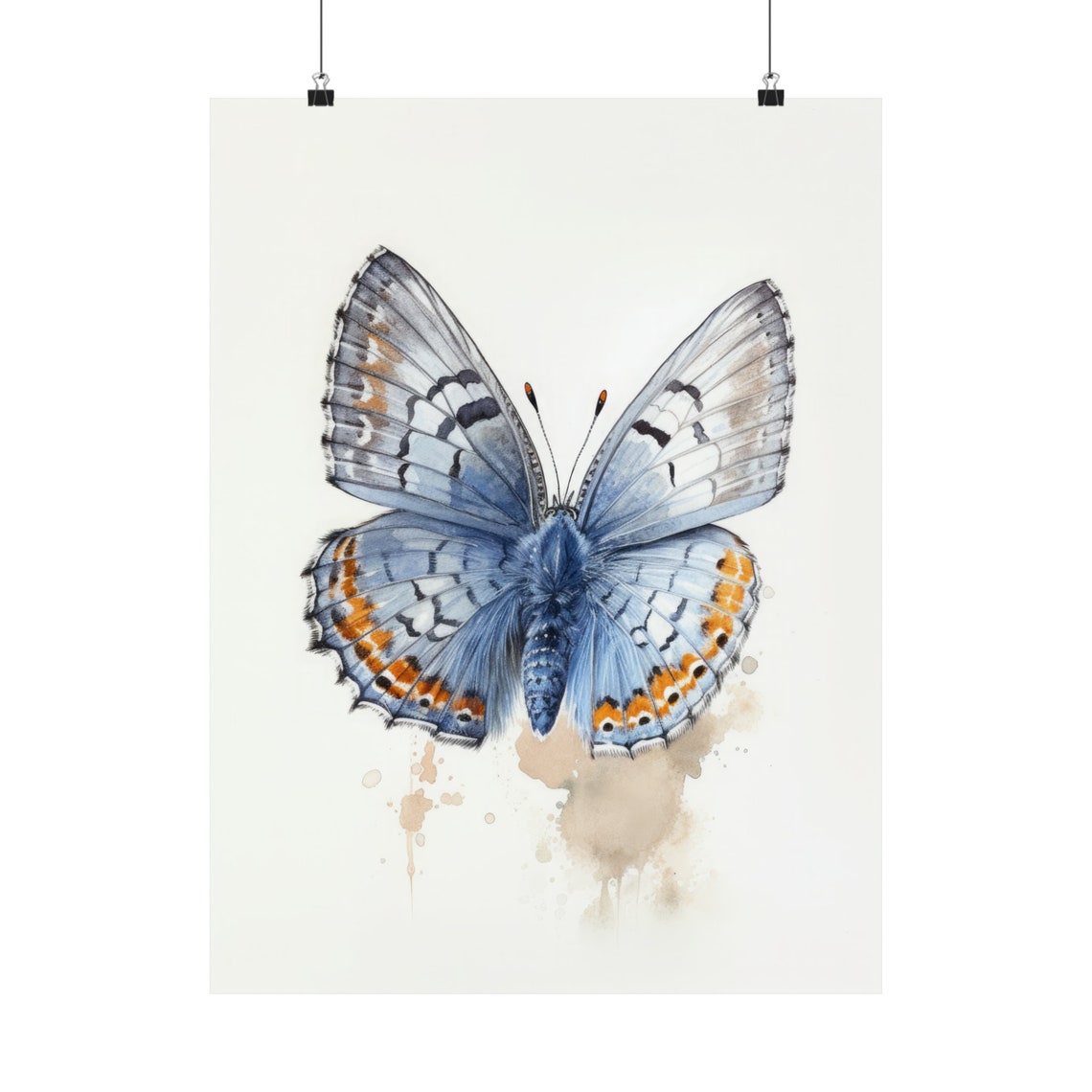 Western Pygmy Butterfly Art Print Butterfly Home Dcor Watercolor Butterfly Painting Insect Wall Art Nature Lover Butterflies Artwork - Image 5