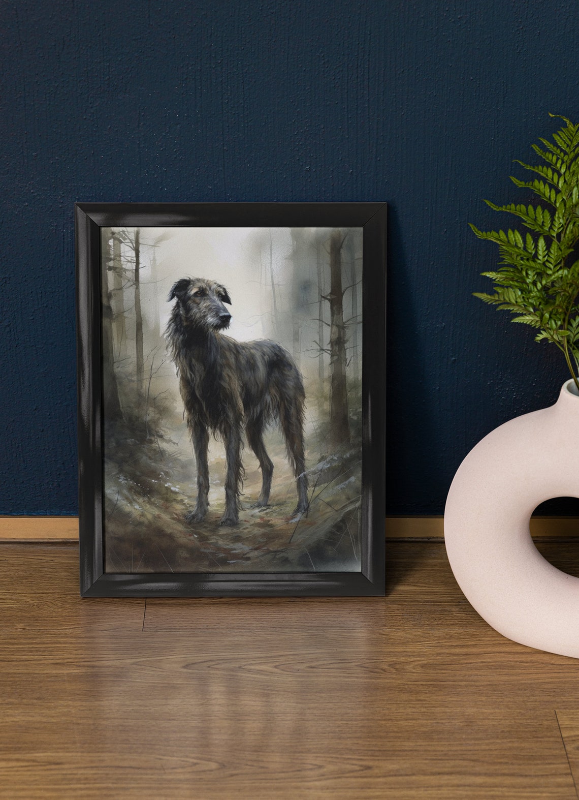 Scottish Deerhound Dog Art Print Dog Wall Art Animal Art Print Animal Art Poster Dog Lover Gift Colorful Animal Wall Art Cool Dog Art