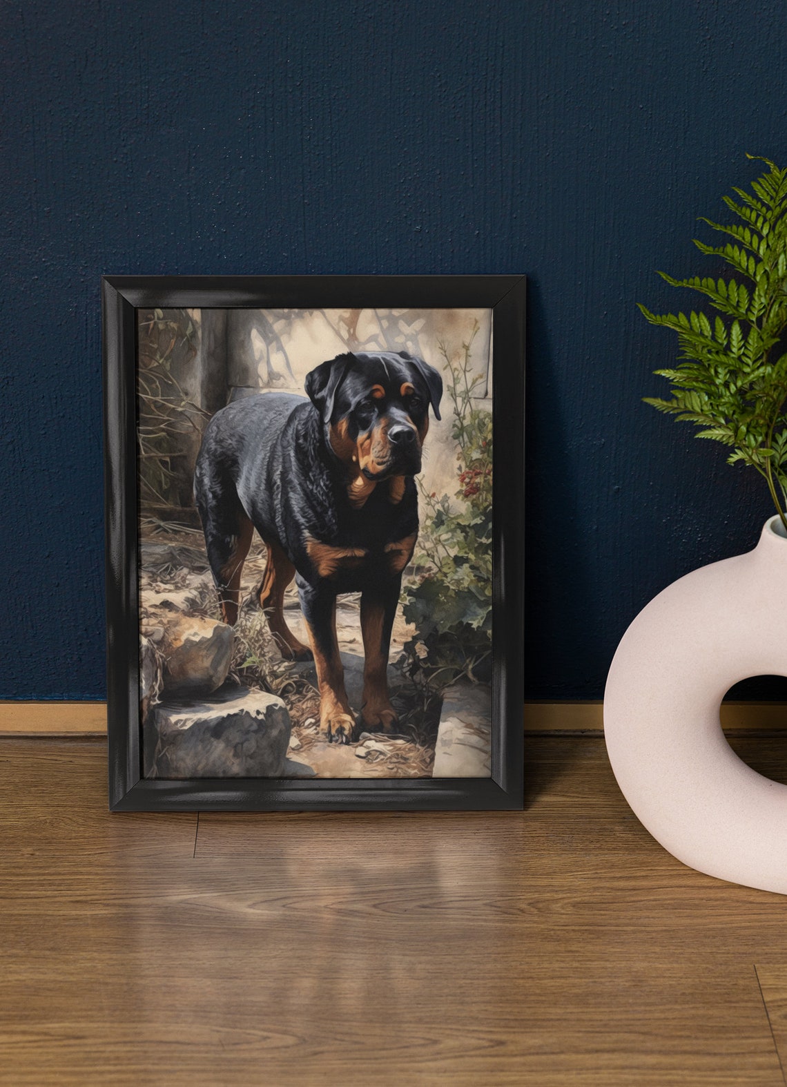 Rottweiler Dog Art Print Dog Wall Art Animal Art Print Animal Art Poster Dog Lover Gift Colorful Animal Wall Art Cool Dog Art