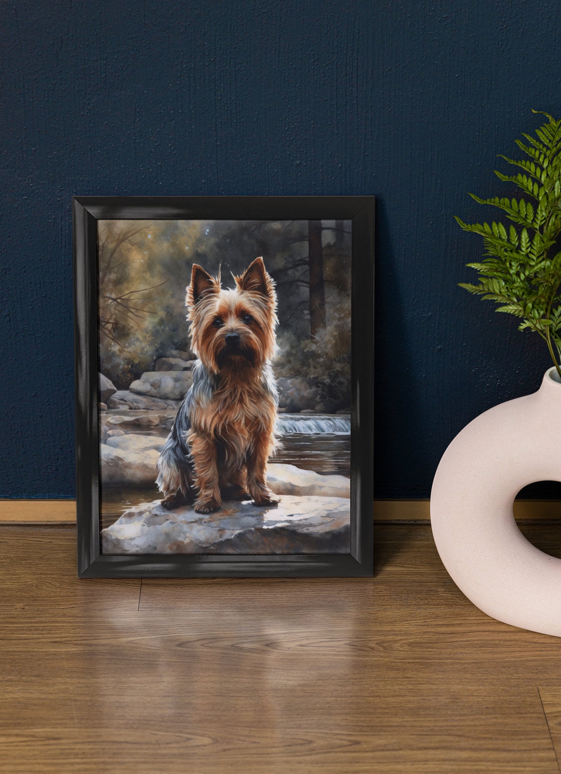 Silky Terrier Dog Art Print Dog Wall Art Animal Art Print Animal Art Poster Dog Lover Gift Colorful Animal Wall Art Cool Dog Art