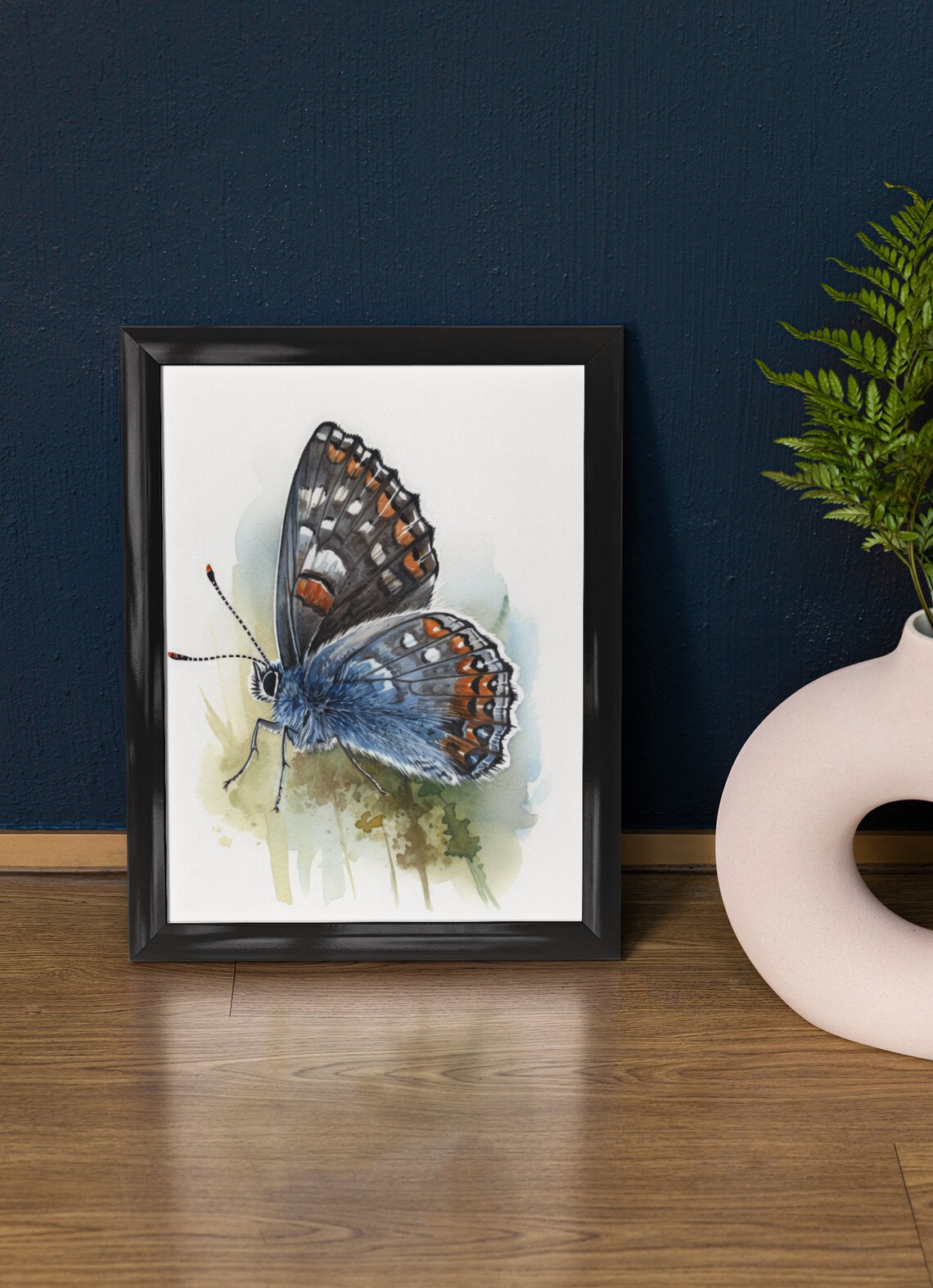 Western Pygmy Butterfly Watercolor Art Print