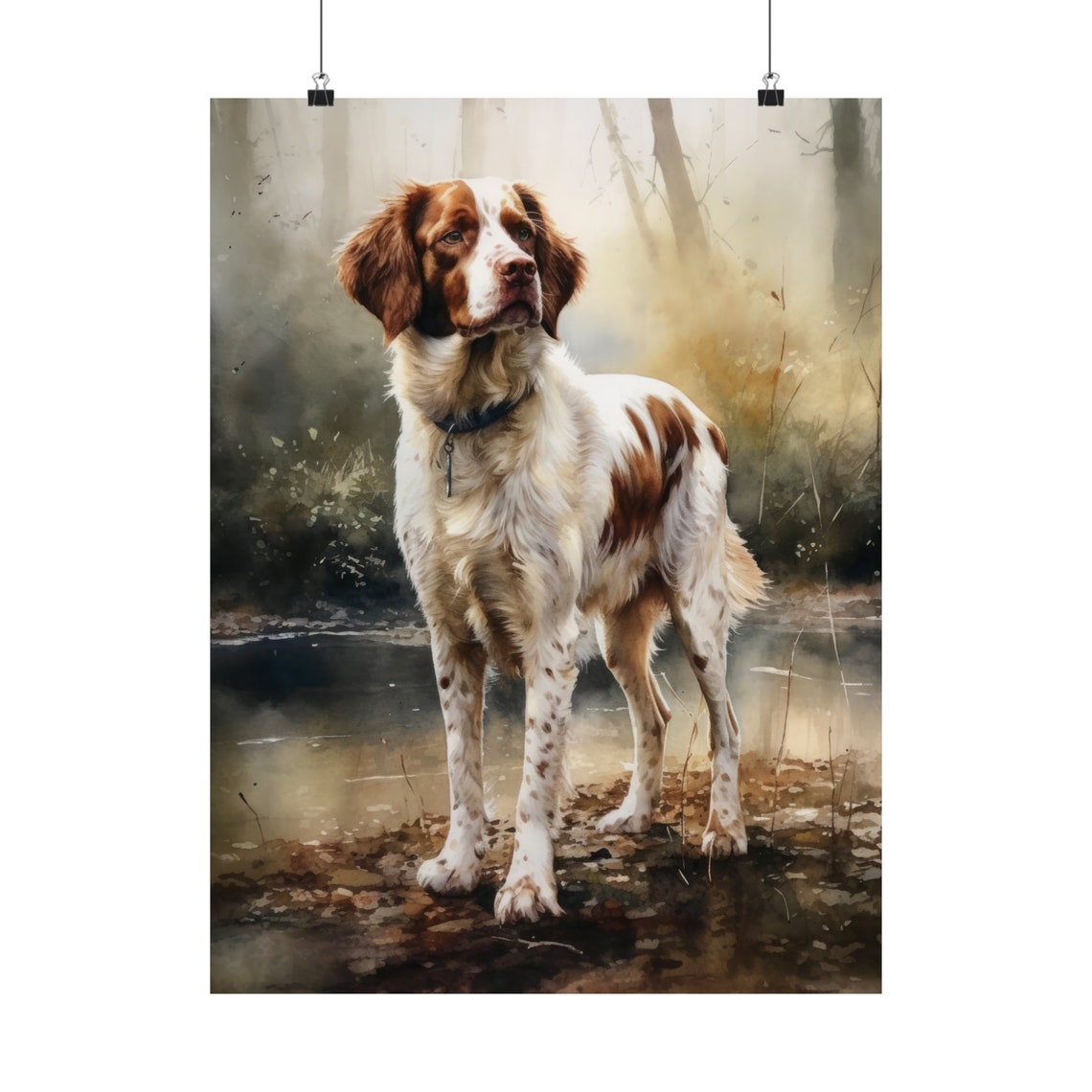 Brittany Dog Art Print Dog Wall Art Animal Art Print Animal Art Poster Dog Lover Gift Colorful Animal Wall Art Cool Dog Art - Image 5