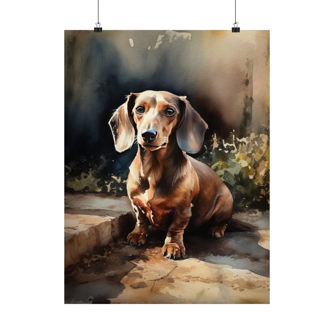 Dachshund Dog Art Print Dog Wall Art Animal Art Print Animal Art Poster Dog Lover Gift Colorful Animal Wall Art Cool Dog Art - Image 5