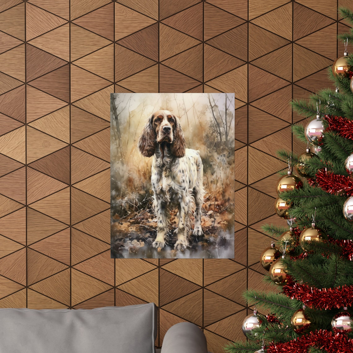 English Cocker Spaniel Dog Art Print Dog Wall Art Animal Art Print Animal Art Poster Dog Lover Gift Colorful Animal Wall Art Cool Dog - Image 3
