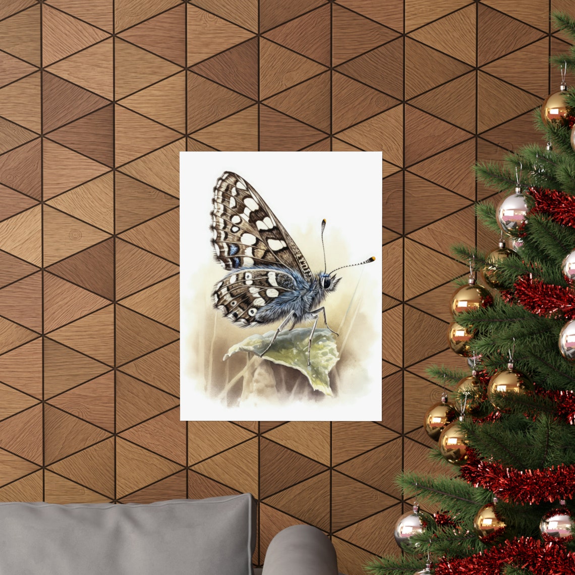 Skipper Butterfly Art Print Butterfly Home Dcor Watercolor Butterfly Painting Insect Wall Art Nature Lover Butterflies Artwork - Image 3