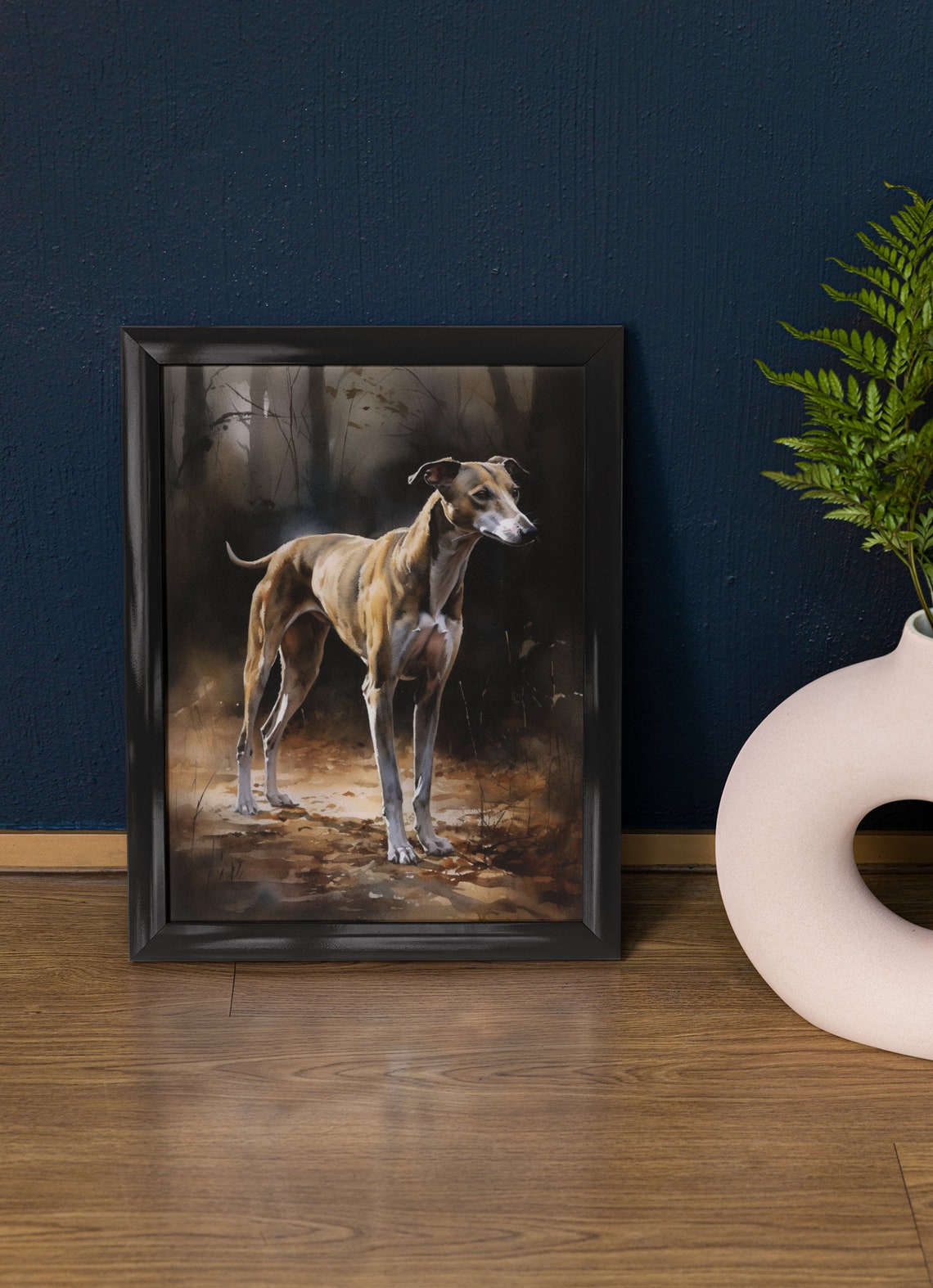 English Greyhound Dog Art Print Dog Wall Art Animal Art Print Animal Art Poster Dog Lover Gift Colorful Animal Wall Art Cool Dog Art