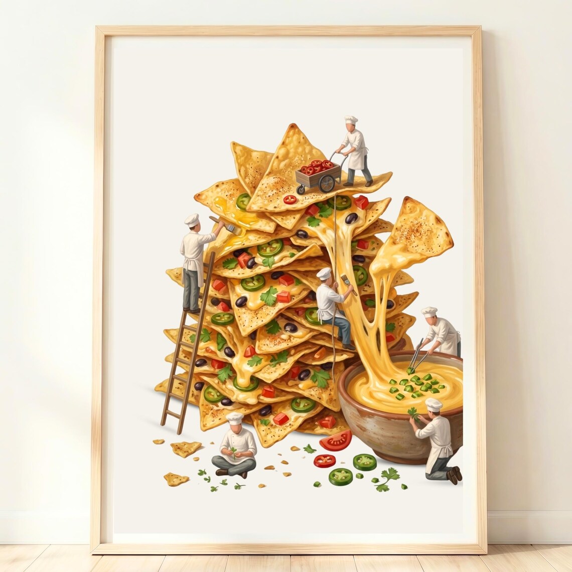 Nachos, Mexican Food Kitchen Decor Art Print