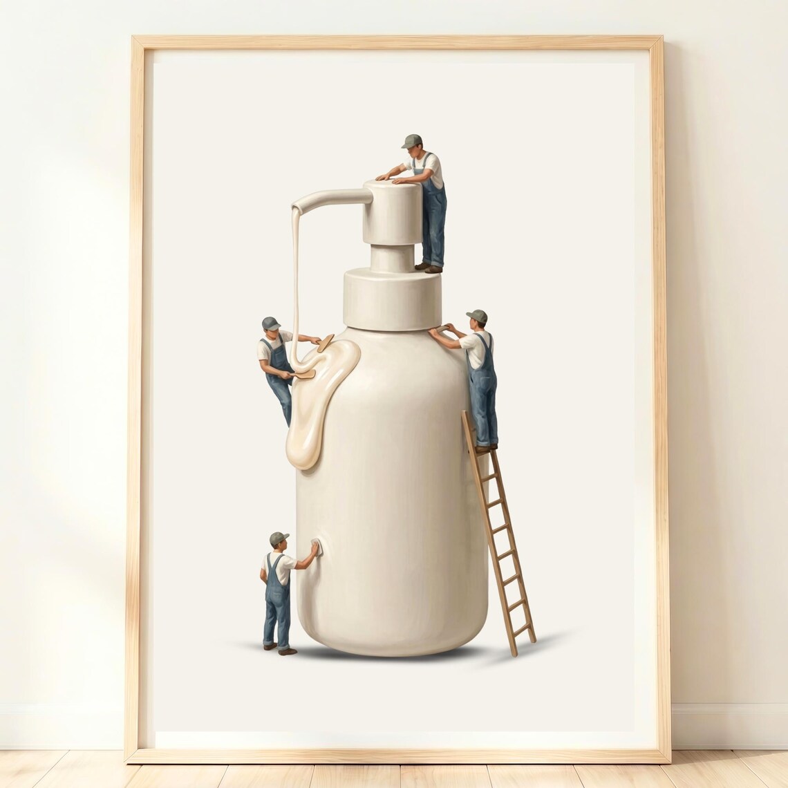 Soap Wall Art Print, Modern Washroom Decor
