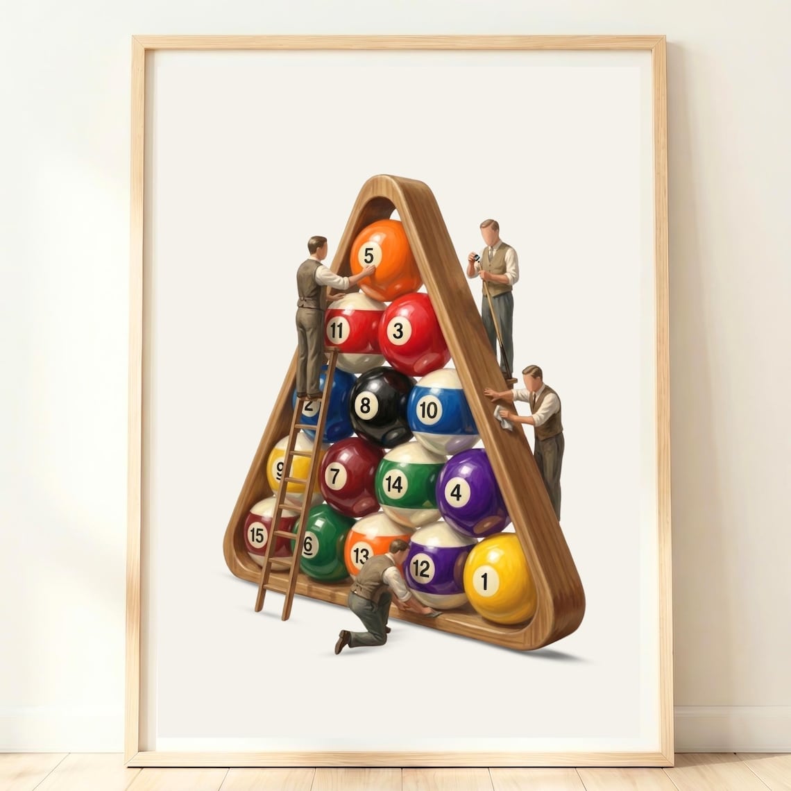 Billiards Games Room Decor, Sports Gift For Him