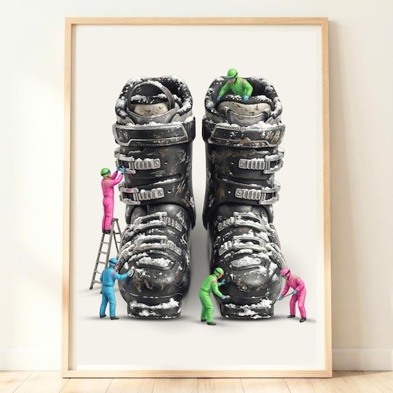 Ski Decor Lodge Art Chalet Print Winter Poster