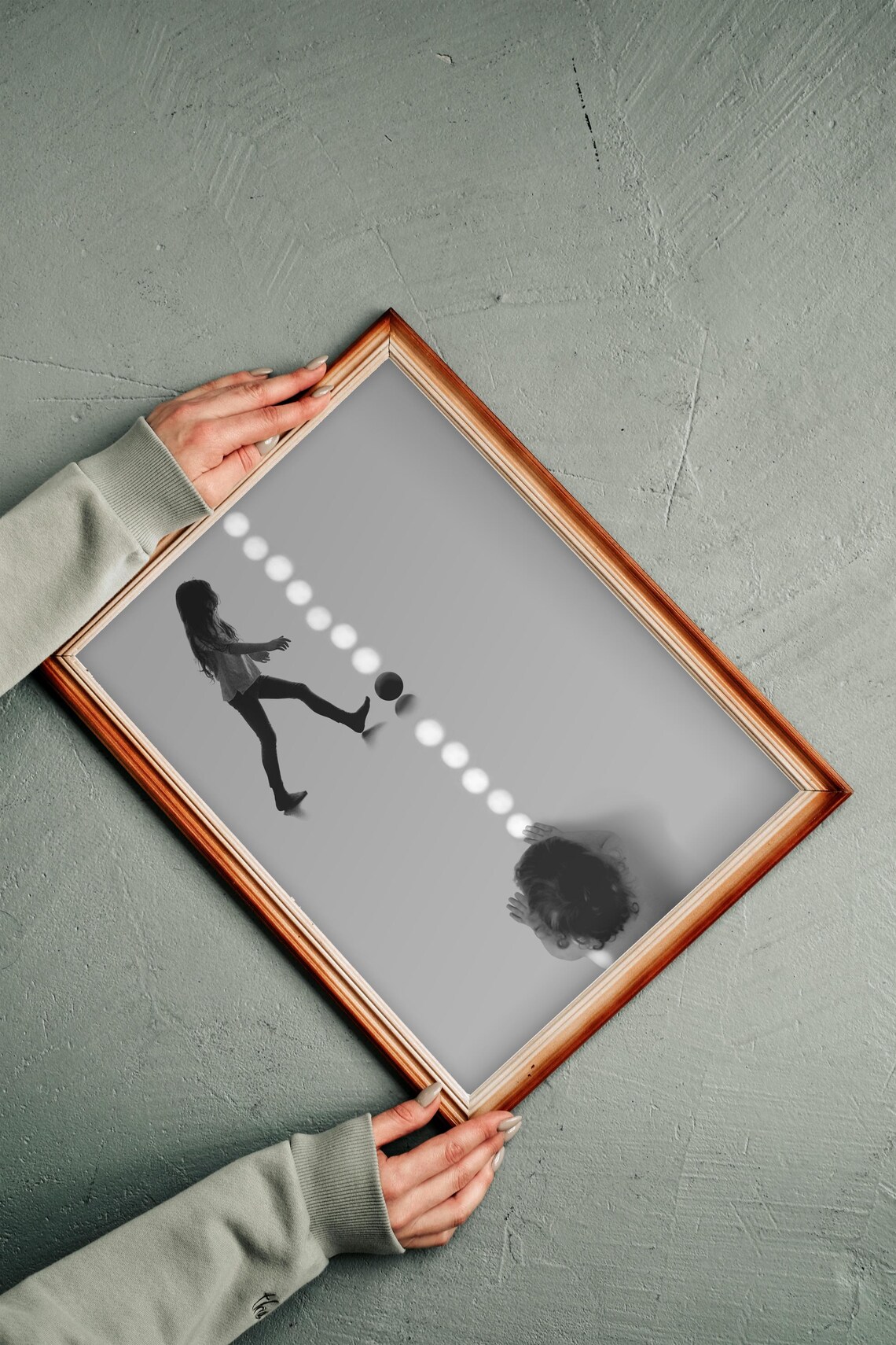 Boy Playing With Sun Shades And Girl Playing Soccer - Image 3