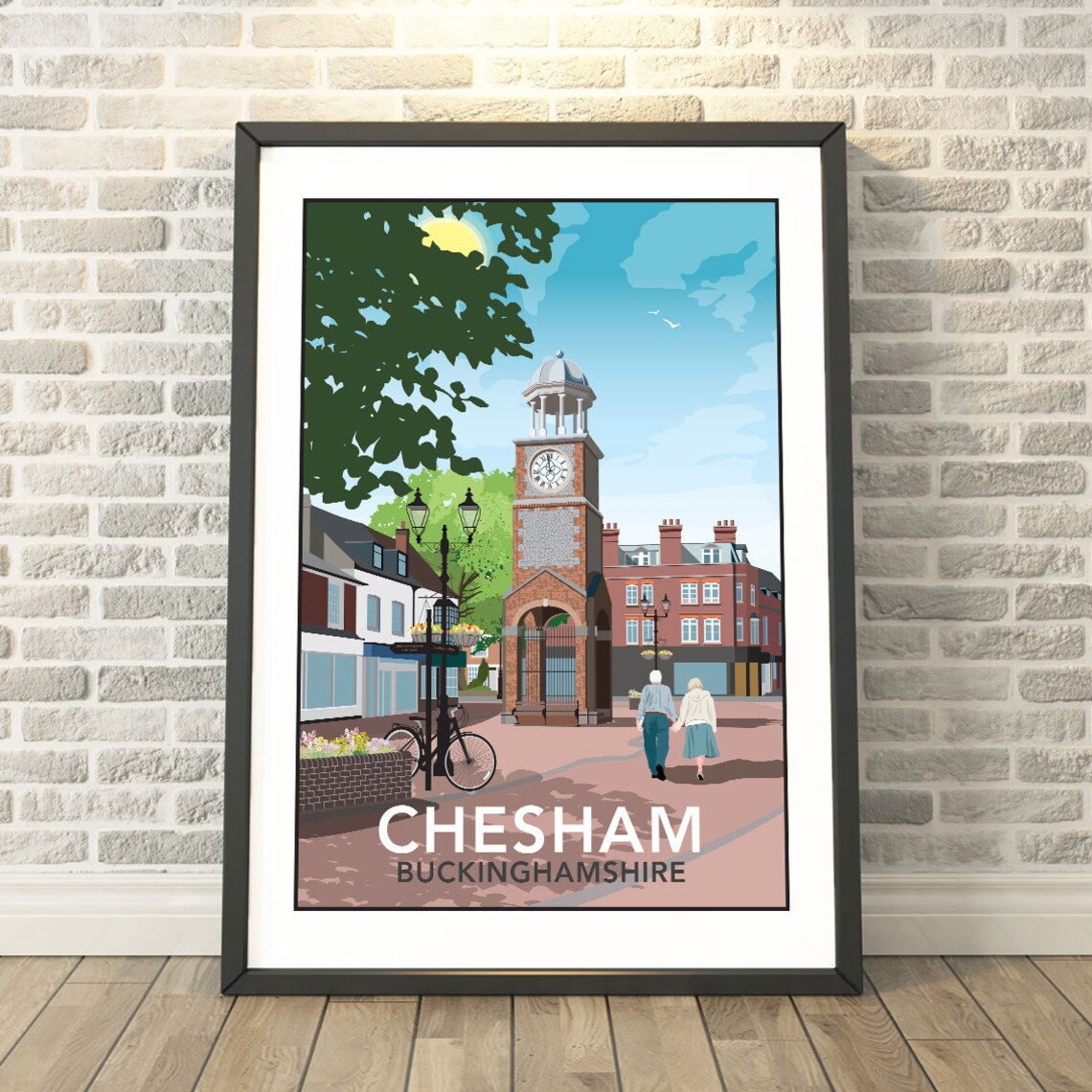 Chesham Buckinghamshire Travel Poster, Memory Print