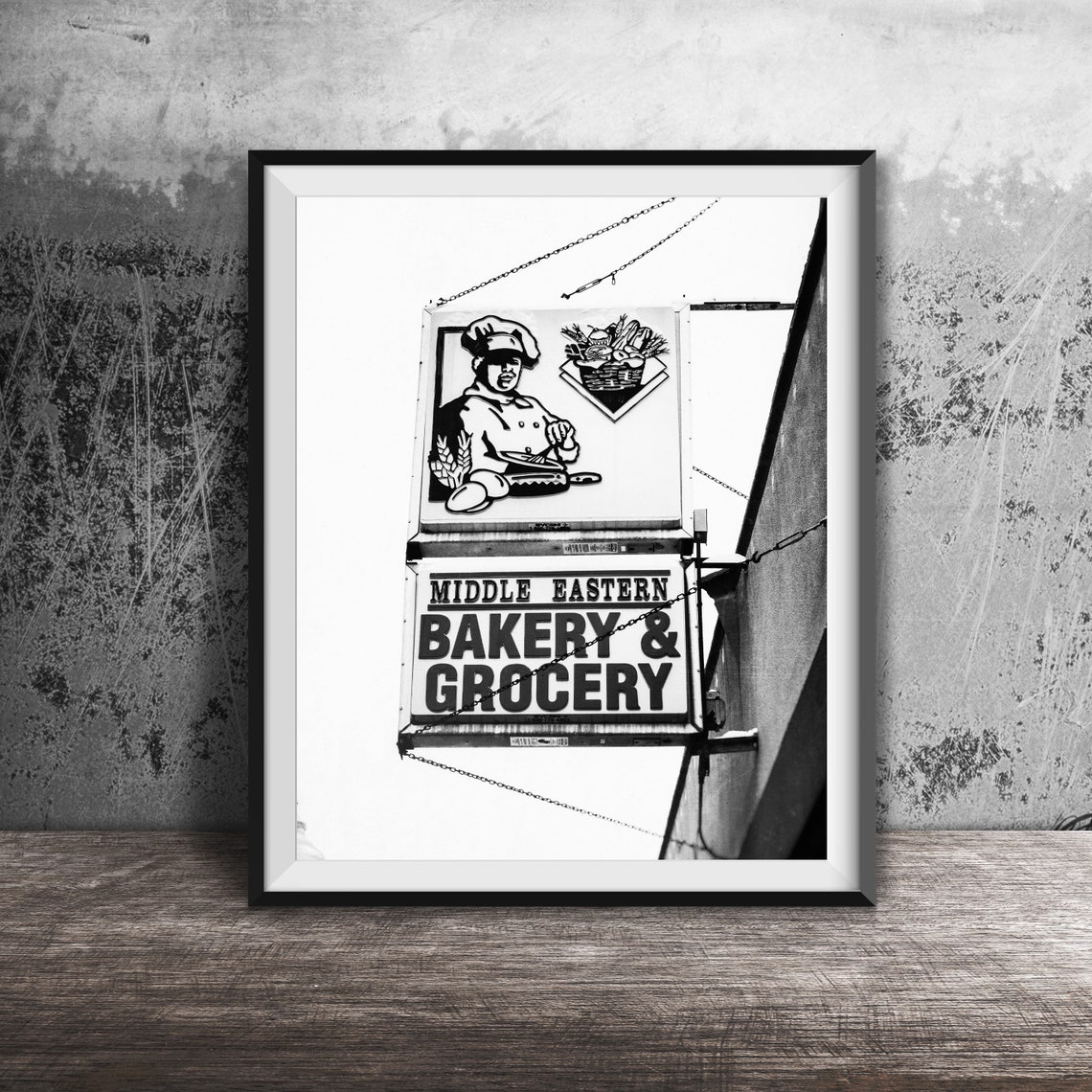Middle Eastern Bakery and Grocery Vintage Hanging Sign Poster - Image 2