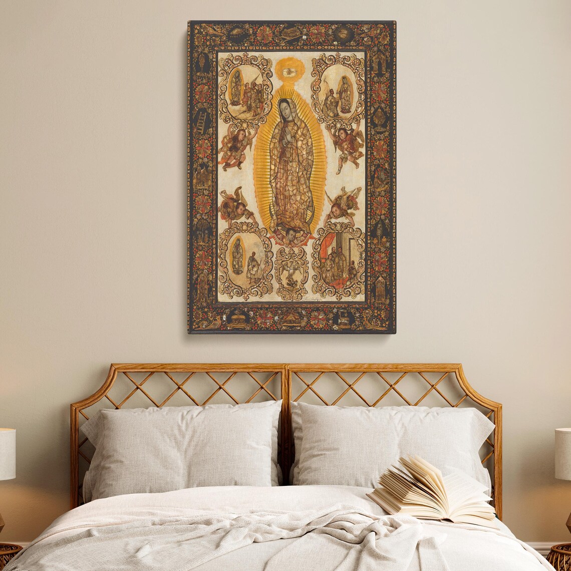 Virgin Of Guadalupe, Vintage Catholic Artwork - Image 2
