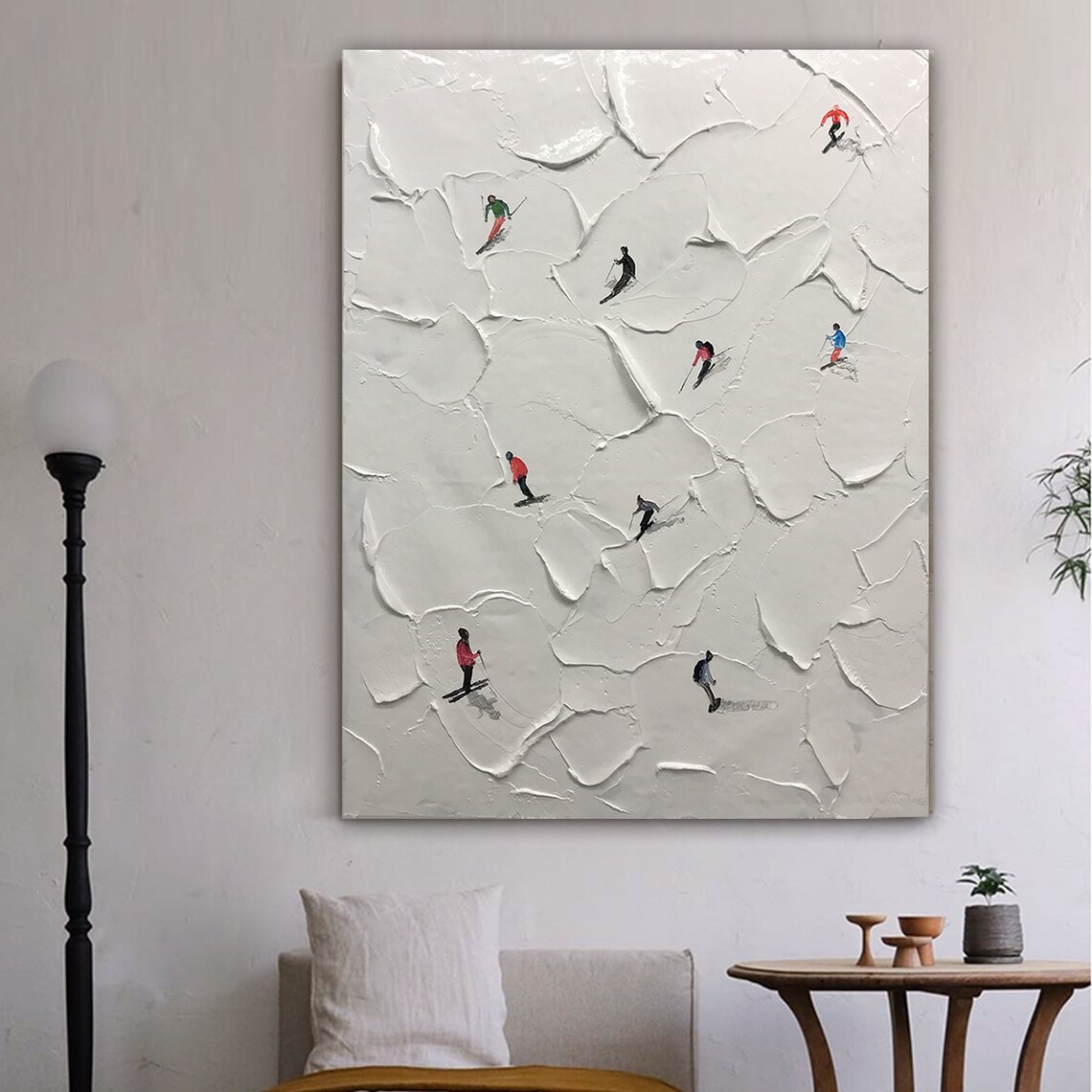 Ski Sport Painting, Personalized Mountain Art Print - Image 4