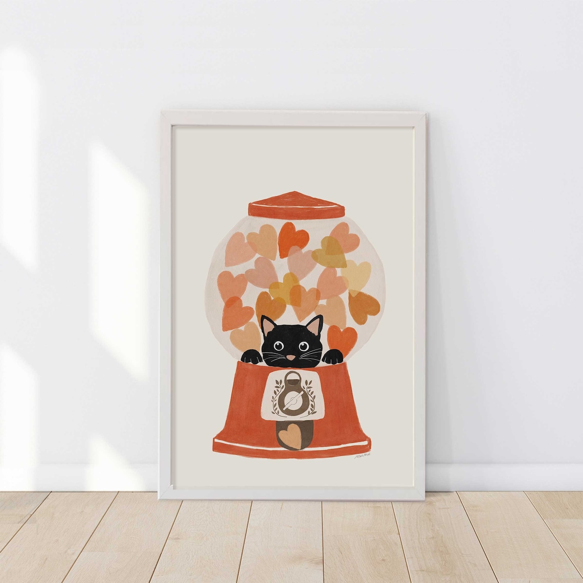 Valentines Day Gallery Wall Set of 11, Cat Lover Decor - Image 2