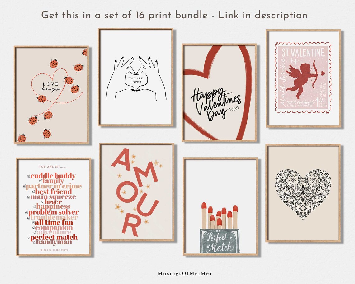 Cupid Valentine Day Art Print, Pink Wall Art - Image 3