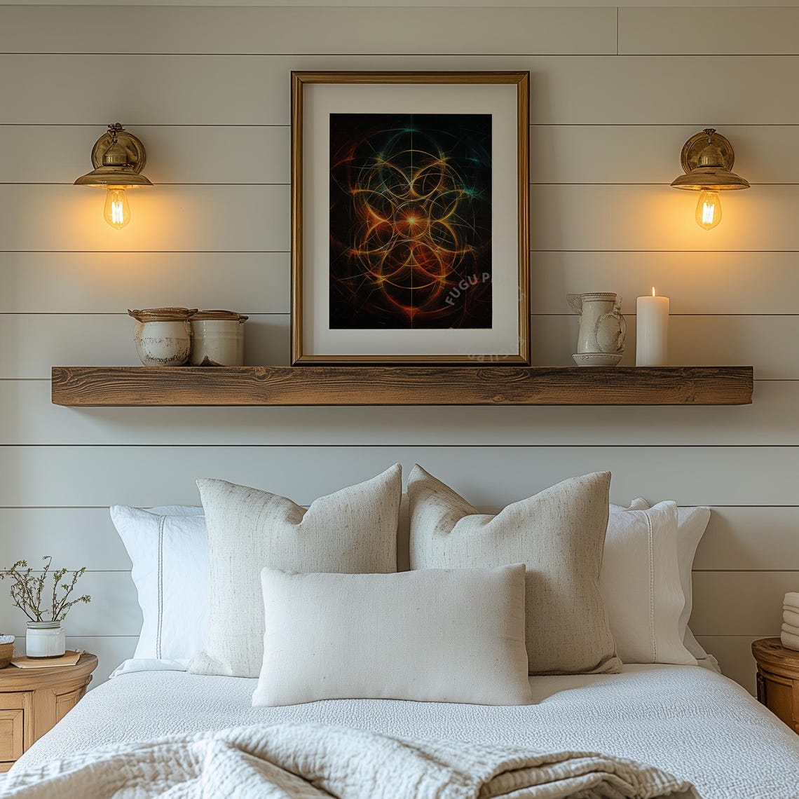 Fractal Art Geometric Wall Art Print - Image 2