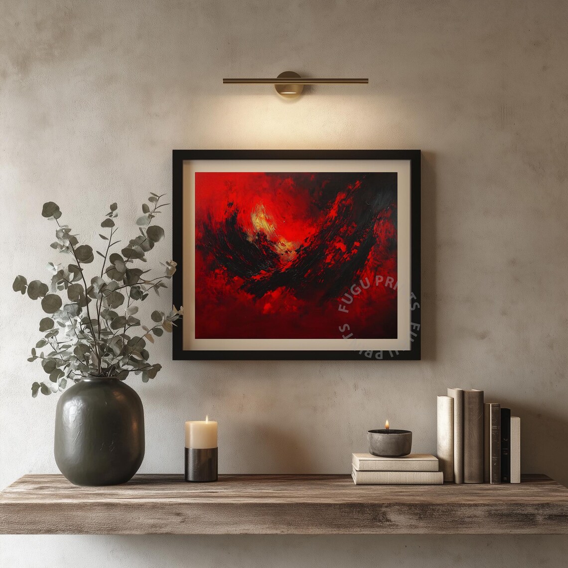 Abstract Expressionist Wall Art, Bold Home Decor - Image 4