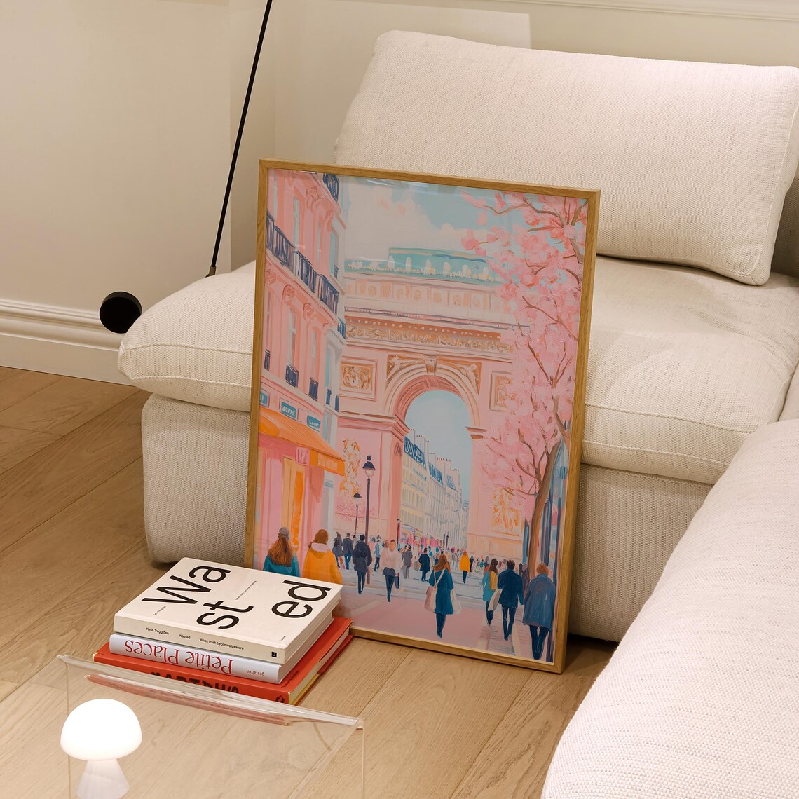 Pastel Paris Arc De Triomphe, Romantic French Poster - Image 3