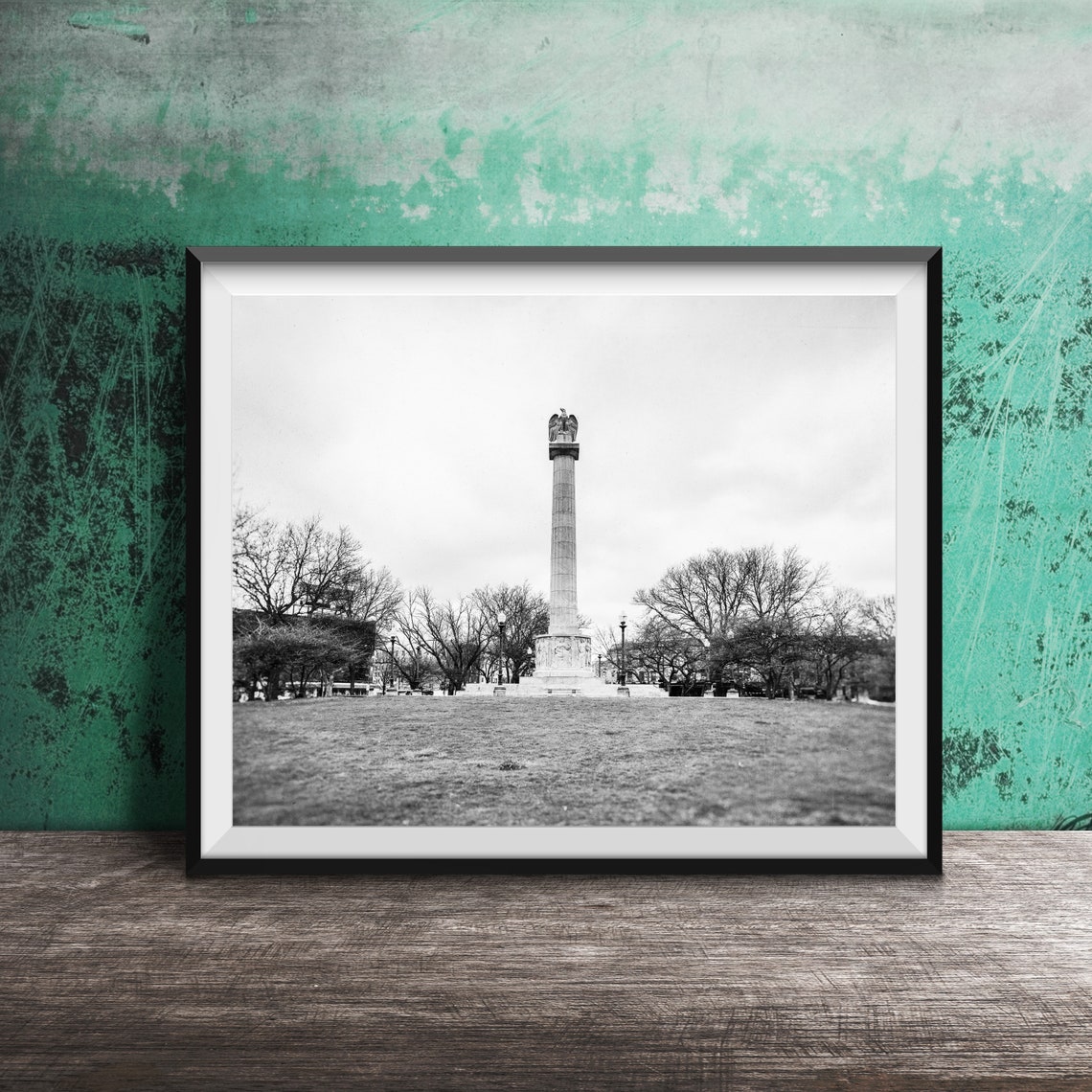Logan Square Monument Eagle Column Chicago Park Photo Poster - Image 2