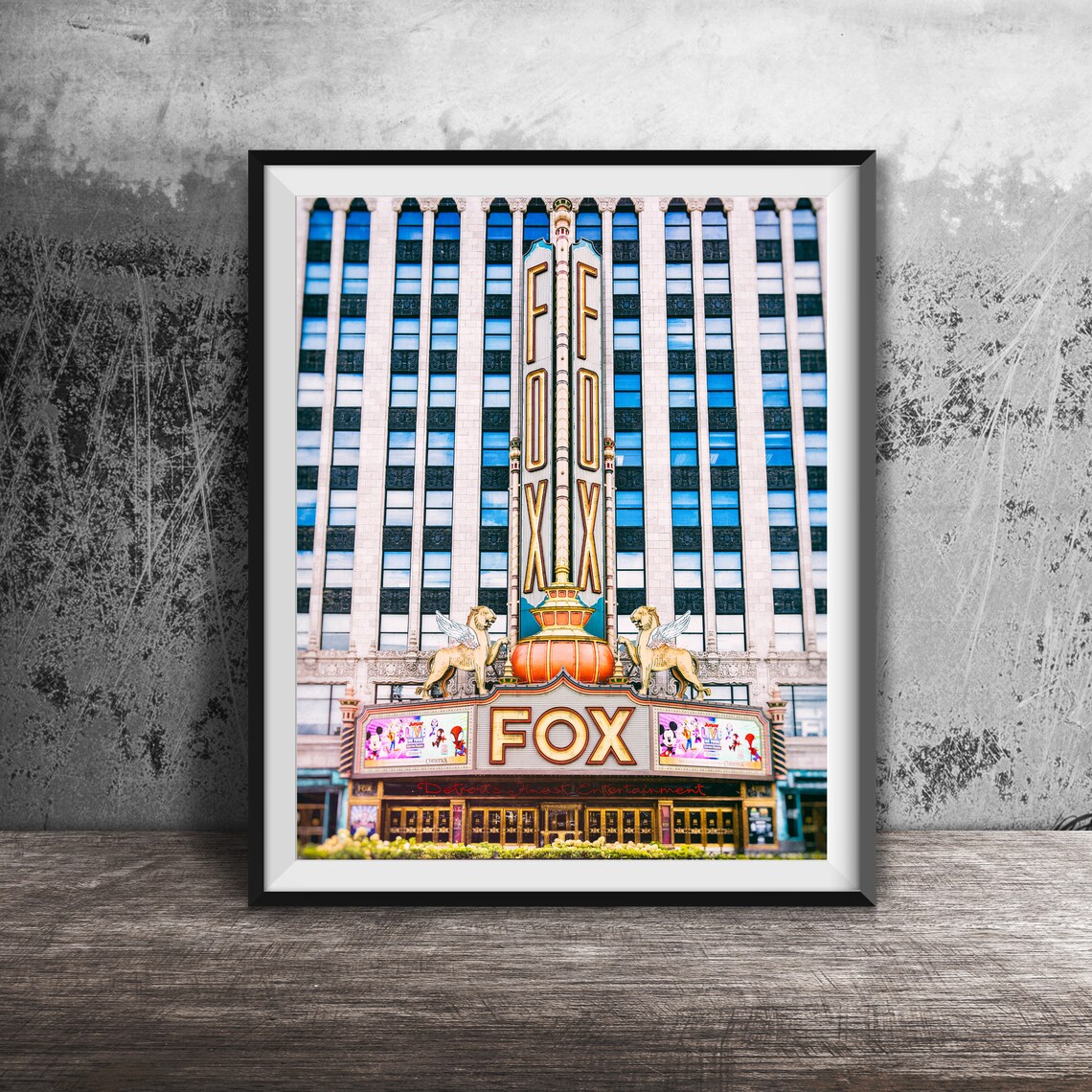 Fox Theatre Detroit Modern Photography Art Print